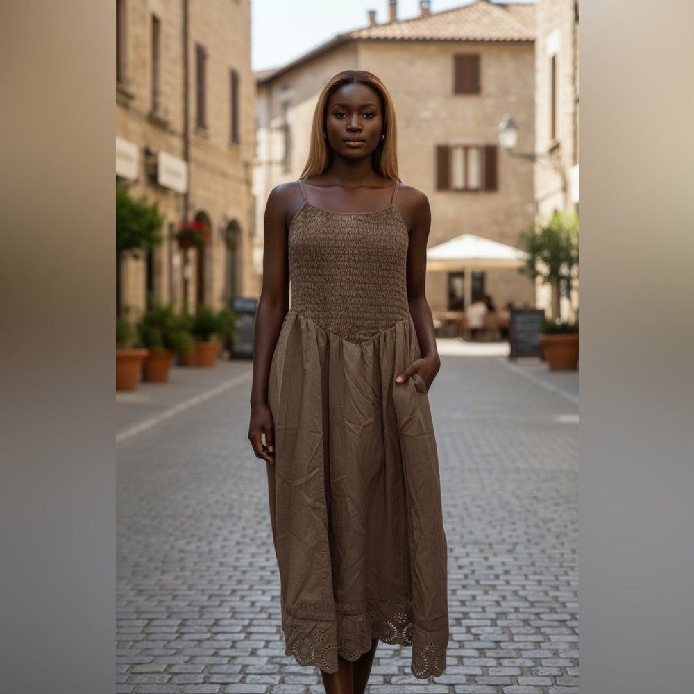 AMERICAN EAGLE Elegant Brown Women's Dress